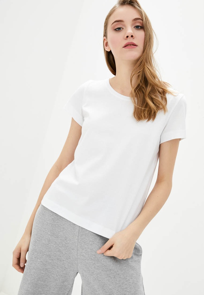 T-shirt with round collar