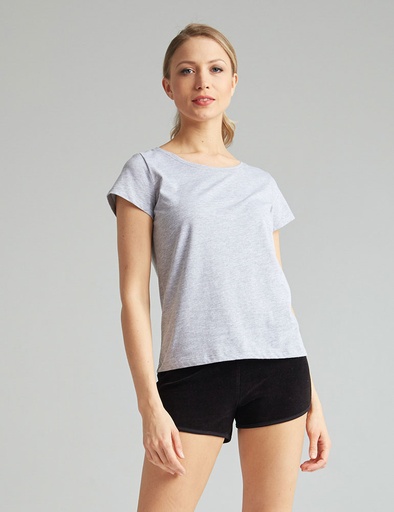 T-shirt with round collar